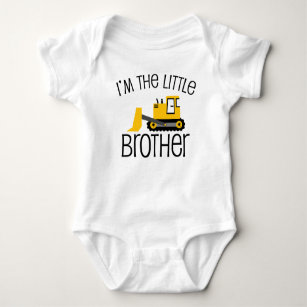Kleiner Brother Construction Front Loader Baby Strampler