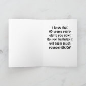 KLEINER BRUDER ***60. BIRTHTAG*** KARTE (Innenseite)