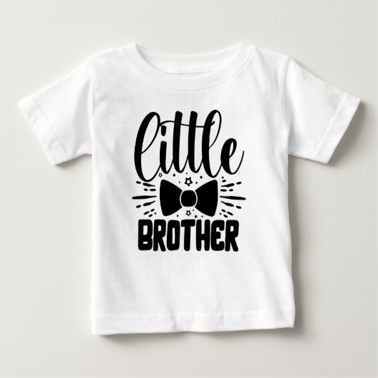 Kleiner Bruder, Bowtie Baby Baby T-shirt (Vorderseite)
