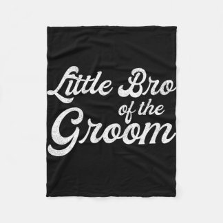 Kleiner Bruder des Bräutigams Shirts für Jungen Ki Fleecedecke
