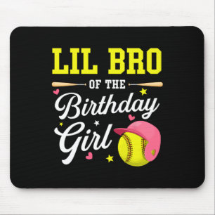Kleiner Bruder des Geburtstagsmädchens Softll Play Mousepad