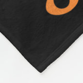 Kleiner Bruder des Patchkürbiskatzens Halloween Fleecedecke (Ecke)