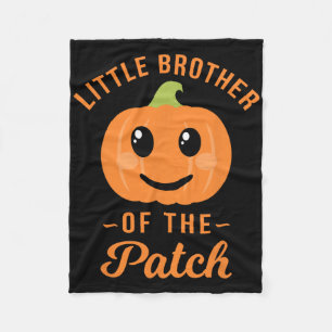 Kleiner Bruder des Patchkürbiskatzens Halloween Fleecedecke