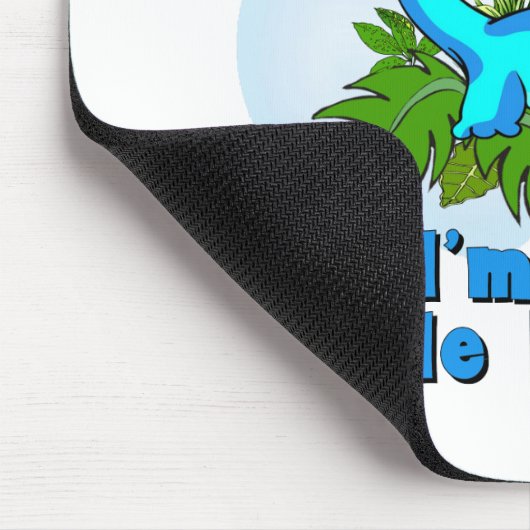 Kleiner Bruder-Dinosaurier Mousepad (Ecke)