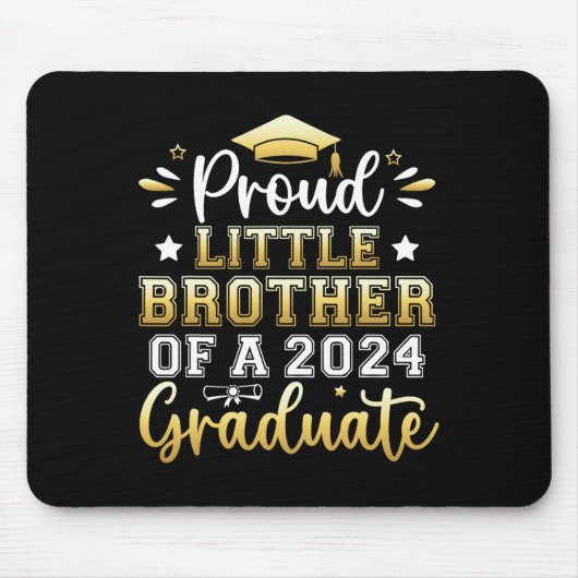 Kleiner Bruder eines Abiturs von 2024 Mousepad (Vorne)