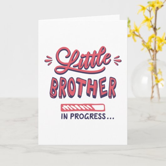 Kleiner Bruder im Gange Karte (Gelbe Blume)