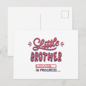 Kleiner Bruder im Gange Postkarte (Vorne/Hinten)