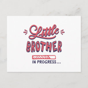 Kleiner Bruder in Arbeit Postkarte