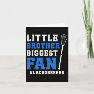 Kleiner Bruder Lacrosse Bruder eines Lacrosse Spie Karte