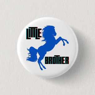 Kleiner Bruder Pferdezucht Button