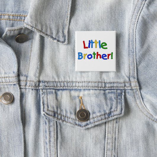 Kleiner Bruder-Primärfarbt-shirts und -geschenke Button (Beispiel)