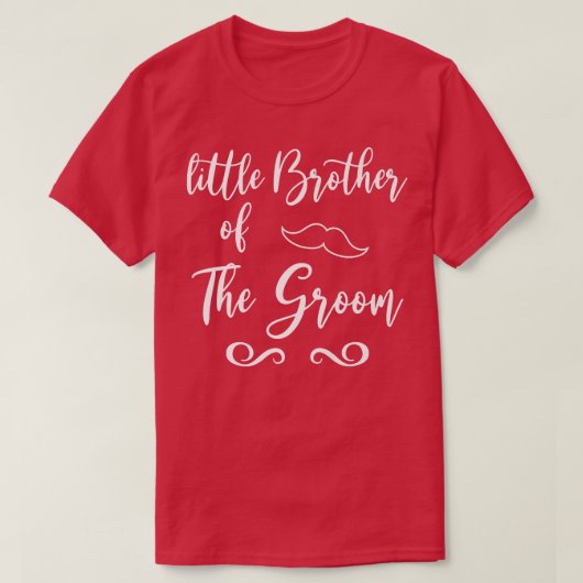Kleiner Bruder von Groom & Bride Hochzeitsmatching T-Shirt (Design vorne)