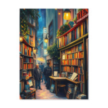 Kleiner Buchladen in einer gemütlichen Ecke einer 