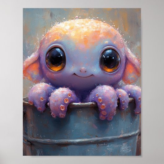 Kleiner Bucket Friend Print & Download Poster (Vorne)