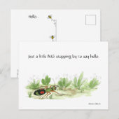 Kleiner Bug Postcard Einladungspostkarte (Vorne/Hinten)