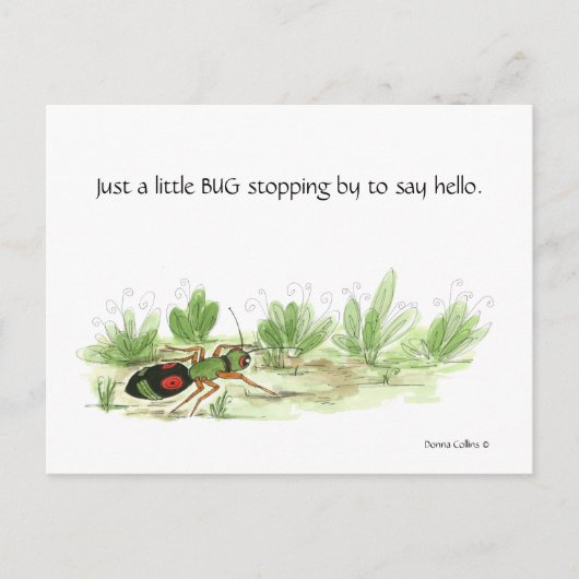 Kleiner Bug Postcard Einladungspostkarte (Vorderseite)