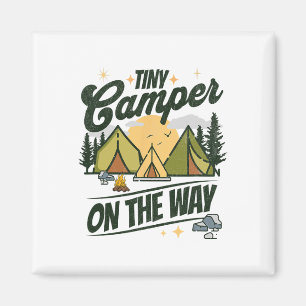 Kleiner Camper auf dem Weg Campingliebhaber Schwan Magnet