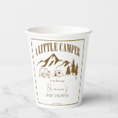 Kleiner Camper Boho Babydusche personalisiert Pappbecher (Vorderseite)