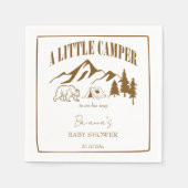 Kleiner Camper Boho Babydusche personalisiert Serviette (Vorderseite)