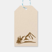 Kleiner Camper Boho Babydusche personalisierter Ge Geschenkanhänger (Rückseite)