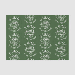 Kleiner Camper ist auf dem Weg Babydusche Seidenpapier