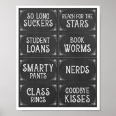 Kleiner Chalkboard Abschluss Candy Bar Signs Poster (Vorne)
