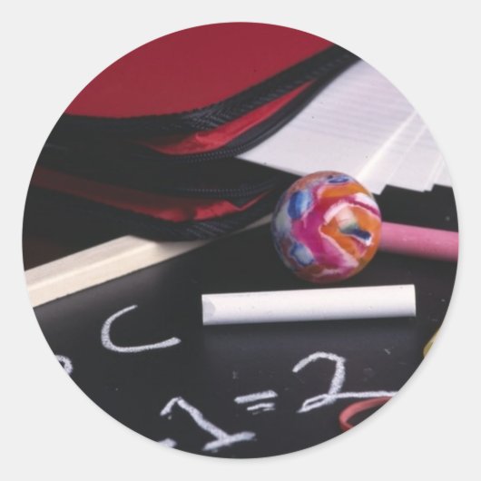 Kleiner Chalkboard Runder Aufkleber (Vorderseite)