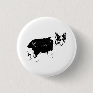 Kleiner Cheer Corgi Button