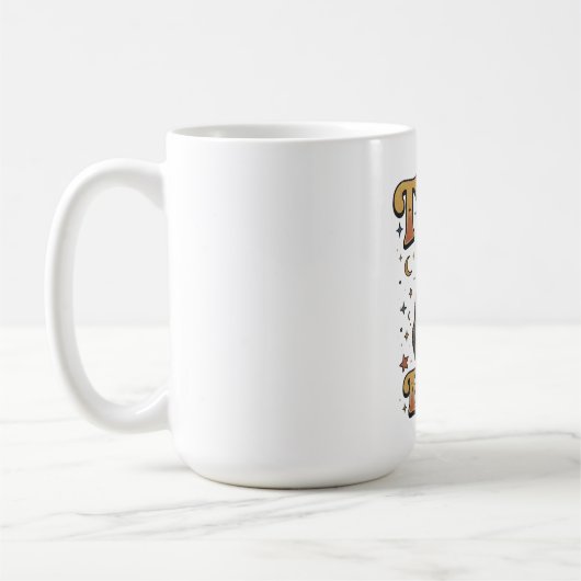 Kleiner Chef Schwarze Katze Design Kaffeetasse (Links)