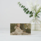 Kleiner Cherub lächelt Visitenkarte (Stehend Vorderseite)