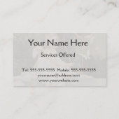 Kleiner Cherub lächelt Visitenkarte (Rückseite)