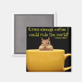 kleiner Chipmack in der Kaffeetasse Magnet (Vorderseite/Rückseite)