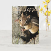 Kleiner Chipmunk Karte (Gelbe Blume)