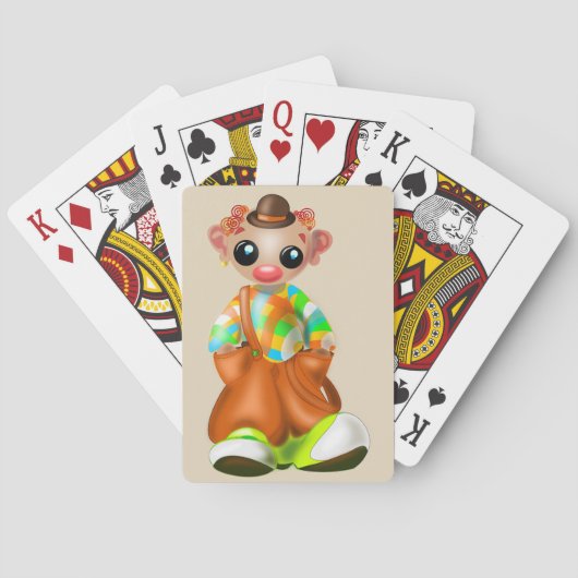 Kleiner Clown Boy Spielkarten (Rückseite)