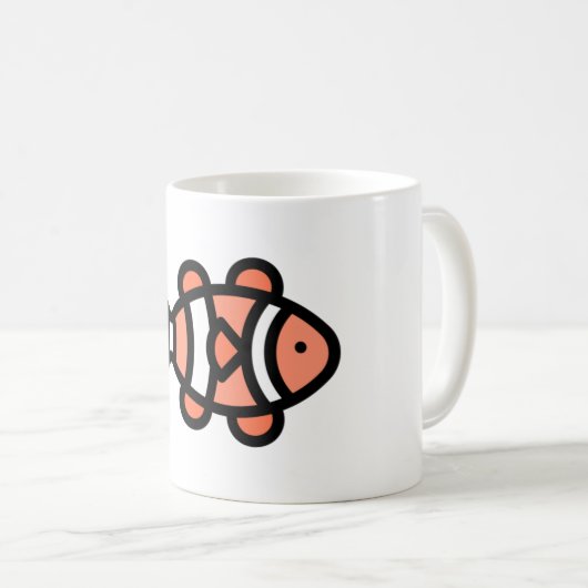 Kleiner Clownfisch Kaffeetasse (VorderseiteRechts)