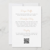 Kleiner Cookie Macaron QR-Code Neutrale Babyparty Einladung (Rückseite)