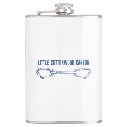 Kleiner Cottonwood Canyon Klettersteig Schnappschu Flachmann (Vorderseite)