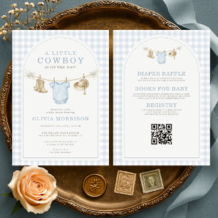 Kleiner Cowboy Alles in Ein Jungen Baby Shower Einladung