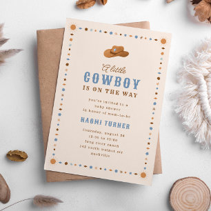 Kleiner Cowboy auf dem Weg Western-Baby-Party Einladung