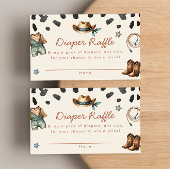 Kleiner Cowboy Baby Duschdiaper Gewinnkarten Begleitkarte