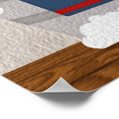 Kleiner Cowboy Bath Time Wordart Poster (Ecke)