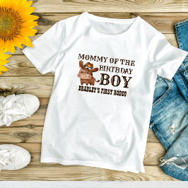 Kleiner Cowboy erster Rodeo personalisierter Name T-Shirt