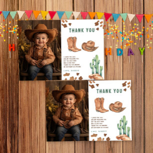 Kleiner Cowboy Geburtstagsfeier Danke