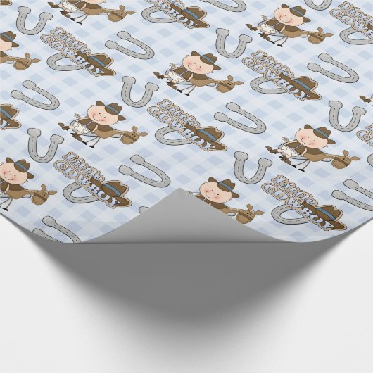 Kleiner Cowboy Geschenkpapier (Ecke)