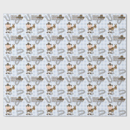 Kleiner Cowboy Geschenkpapier (Flach)