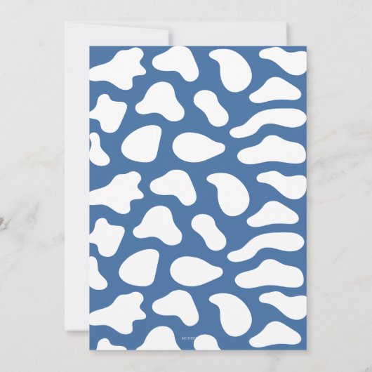 Kleiner Cowboy ist unterwegs mit Baby-Dusche Einladung (Rückseite)