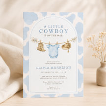 Kleiner Cowboy-Junge Kuhmuster-Baby-Party