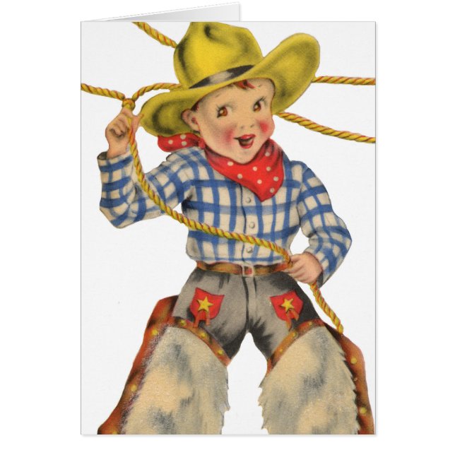 Kleiner Cowboy mit Lasso (Vorne)