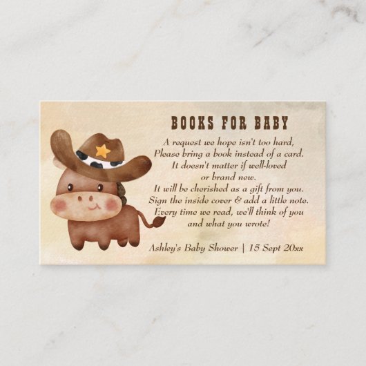 Kleiner Cowboy-niedliches Kinderpferd in einer Hut Begleitkarte (Vorderseite)