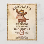 Kleiner Cowboy-Pferd 1. Rodeo-Einladung (Vorderseite)